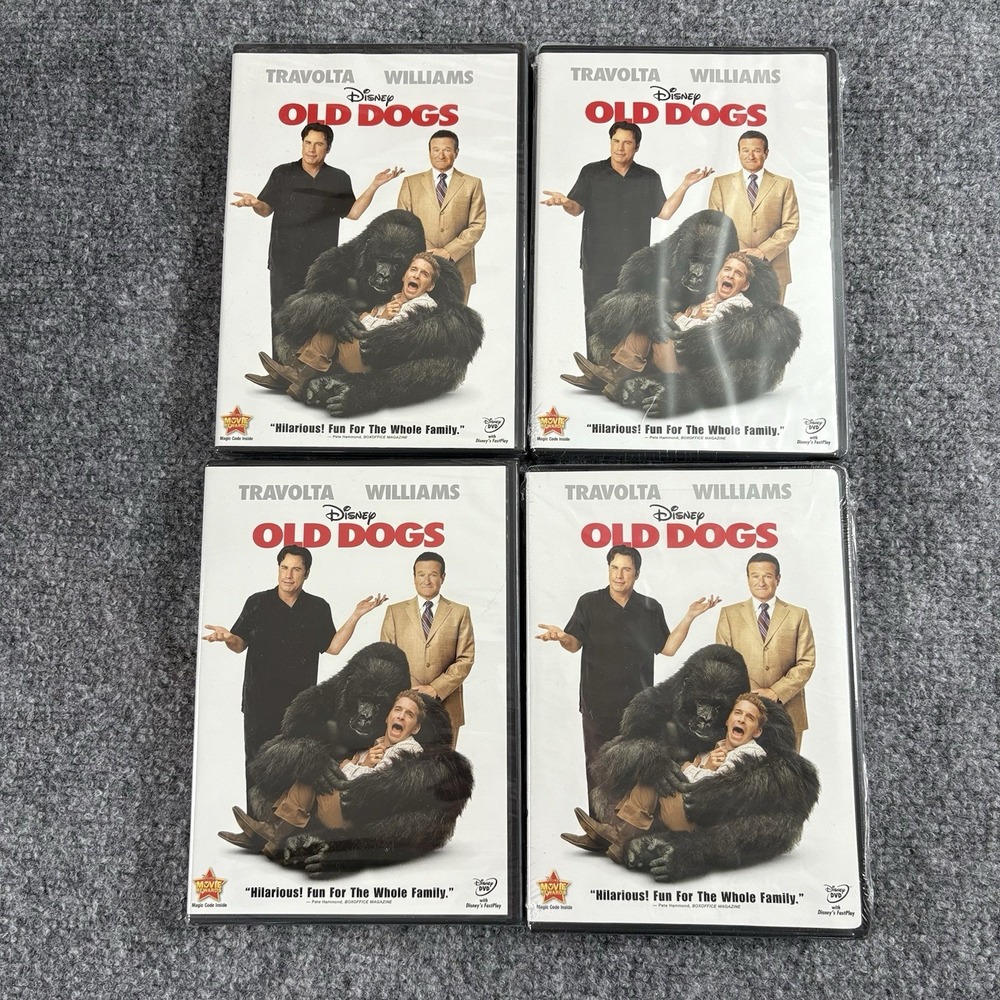 Disney Old Dogs DVD Lot Of 4 Sealed John Travolta Robin Williams Comedy PG‎